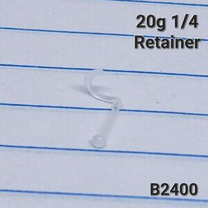 2x 20g PTFE Clear Flexible Nose Screw Retainer B2400